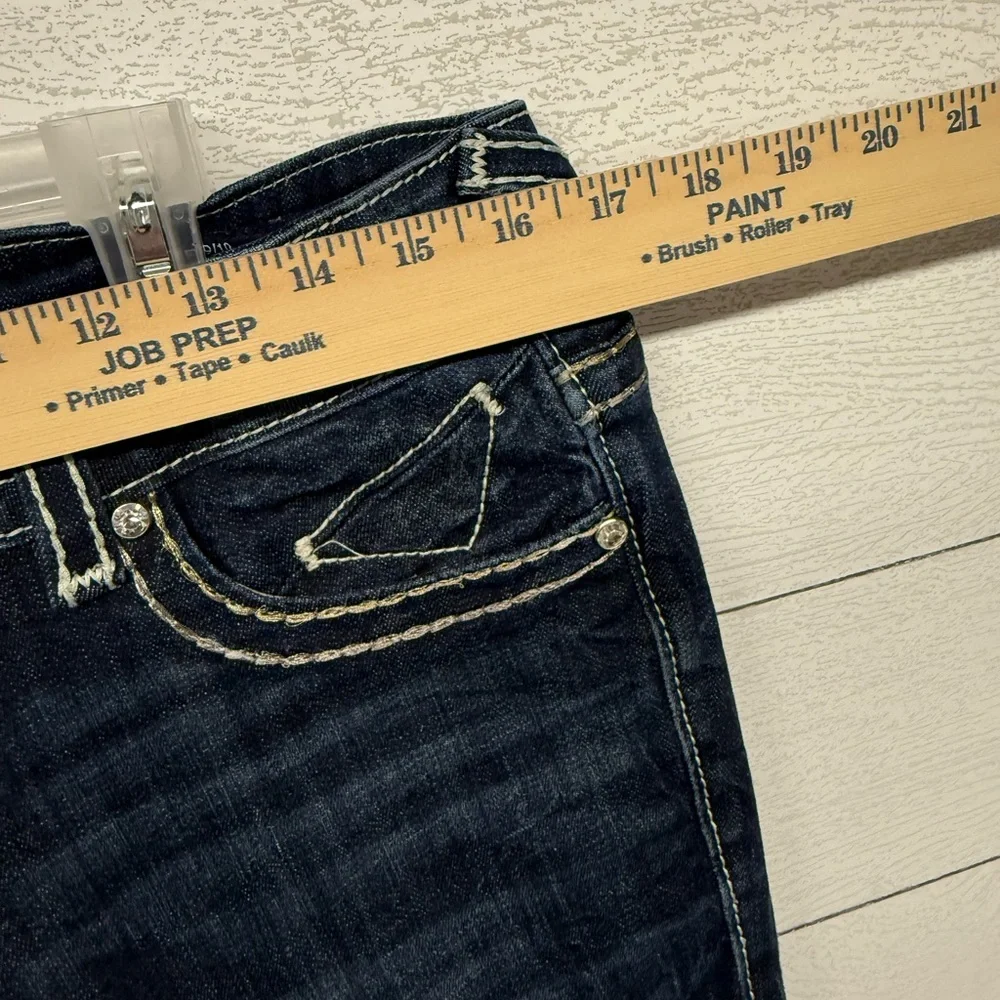 Vigoss Women's Blue the Chelsea Slim Boot Jeans size 9/10 length 33 - Picture 10 of 15